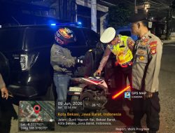 Razia Stasioner Polsek Bekasi Barat Cegah Aksi Kejahatan Jalanan dan Tawuran