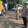 Polsek Bekasi Selatan Amankan Pemulangan Jamaah Haji Kloter 4 Kab. Karawang di Asrama Haji Bekasi