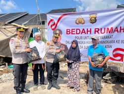 Dukung Program Kesejahteraan Nasional, Polda Sumsel Gelar Bedah Rumah di Banyuasin