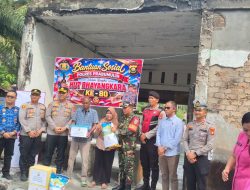 Wujudkan Program Presisi, Polda Sumsel Salurkan Bantuan Sosial untuk Korban Kebakaran di Prabumulih