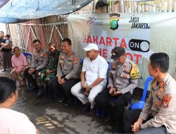 Kapolres Metro Bekasi Kota Gelar Jaga Jakarta On The Spot di Kelurahan Teluk Pucung
