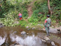 Gotong Royong Babinsa dan Warga Desa Candi, Wujud Nyata Kebersamaan dan Kepedulian Lingkungan