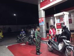 Patroli Malam Anggota Koramil 03/Ngadirojo Ciptakan Rasa Aman di Wilayah