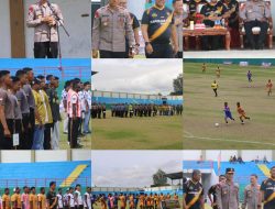 Kapolda Papua Barat Daya Resmi Buka Turnamen Sepak Bola Kapolda Cup II Tahun 2026 di Stadion Bawela Kota Sorong