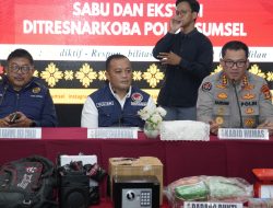 Joint Operation Polda Sumsel dan Bea Cukai Putus Jalur Narkoba Tambang, 11.443 Ekstasi dan 1,3 Kg Sabu Disita