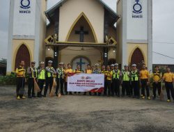 Jajaran Polres Mesuji Laksanakan Bhakti Religi Bersihkan Tempat Ibadah, Sambut Hari Bhayangkara ke-80 Tahun 2026