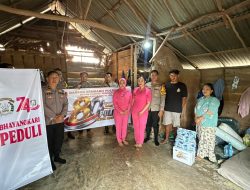 Polda Sumsel Wujudkan Kepedulian Sosial, Salurkan Bantuan Kemanusiaan untuk Anak Penderita Hidrosefalus di Muba
