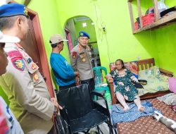 Ditpolairud Polda Metro Jaya Salurkan Kursi Roda untuk Warga Pesisir Marunda