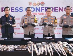 77 Senjata Api Rakitan Diserahkan Warga, Polres OKI Amankan 3 Pelaku di Pekan Pertama Ops Senpi Musi 2026