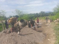 Pengecoran Pondasi Terus Berlanjut, Progres Jembatan Perintis Tualang Capai 33 Persen