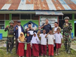 Rehab Sekolah di Papua, Satgas Yonif 521/DY Bergotong Royong Renovasi MI Merasugun di Distrik Walesi