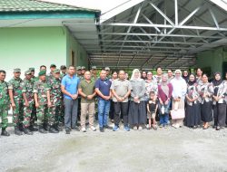 Danrem 132/Tadulako Kunjungi Koramil 1306-17/Sausu, Berikan Motivasi Kepada Babinsa dan Persit