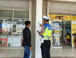 Personil Piket Sat Lantas Polres Mesuji Laksanakan Patroli Janji Jaga di Kawasan Islamic Center