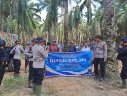 Kapolsek Keluang Turun Langsung, Aktivitas Illegal Drilling di Lahan HGU PT Hindoli Mulai Ditertibkan