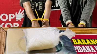 Jadi Kurir Sabu, Dua Warga Lombok Ditangkap, 535 Gram Sabu Diamankan di Talabiu