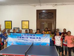 Sambut Hari Bhayangkara ke-80, Polsek Palmerah Buka Lomba Tenis Meja Penuh Sportivitas