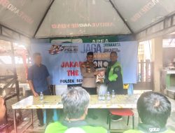 Jaga Jakarta On The Spot Kapolsek Bekasi Barat Ajak Driver Ojol Aktif Jaga Keamanan Lingkungan