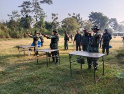 Personel Jajaran Kodim 0808/Blitar Gelar Latihan Menembak Senjata Ringan Semester I