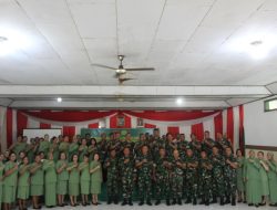 Kodam XIII/Mdk Melalui Bintaldam XIII/Mdk Melaksanakan Kegiatan Pembinaan Mental Kepada Prajurit, PNS dan Persit Kodim 1310/Bitung