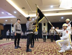 Kapolda Sumsel Pimpin Upacara Pemuliaan Nilai Tribrata dan Pencucian Pataka Atidhira Wira Bhakti Jelang Hari Bhayangkara ke-80