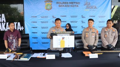 Tipu Nasabah Hingga Miliaran Rupiah, Mantan Pegawai Outsourcing Bank Diamankan Polres Metro Bekasi Kota