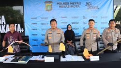 Polres Metro Bekasi Kota Ungkap Kasus Pengeroyokan dan Mengakibatkan Korban Meninggal di Mustika jaya Kota Bekasi