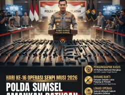Operasi Senpi Musi 2026: Polda Sumsel Amankan Ratusan Senjata Api Ilegal, Puluhan Kasus Berhasil Diungkap