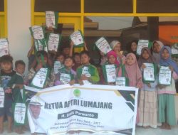 Bulan Muharram Anak-Anak Sekolah Difasilitasi Ketua APTRI Lumajang Gelar Doa Bersama