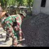 Semangat Gotong Royong Tak Pernah Padam, Babinsa Terjun Langsung Demi Jalan Desa