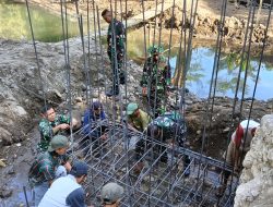 Warga Dan Masyarakat Tunjukan Antusiasme Dalam Pembangunan Jembatan