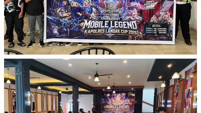 Polres Landak Resmi Buka Turnamen Mobile Legends Kapolri Cup 2026, Wadah Generasi Muda Raih Prestasi E-Sport