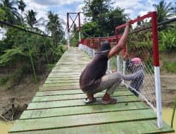 Progres Rehab Jembatan Gantung Desa Teungoh Tembus 80 Persen, Harapan Warga Kian Dekat Terwujud