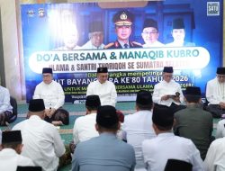 Pererat Sinergi Ulama dan Polri, Kapolda Sumsel Hadiri Manaqib Qubro Sambut Hari Bhayangkara ke-80