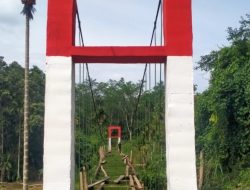 Progres Rehap Berat Jembatan Perintis Kodim 0103/Aceh Utara