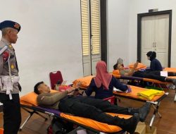 Brimob Polda Metro Jaya Gelar Donor Darah HUT Bhayangkara ke-80, Libatkan 100 Personel