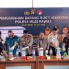 Polda Sumsel Musnahkan 2 Kilogram Sabu Hasil Pengungkapan Jaringan Narkoba di Musi Rawas