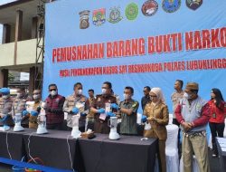Polda Sumsel Musnahkan 1,39 Kilogram Sabu di Polres Lubuk Linggau, Wujud Transparansi Penegakan Hukum