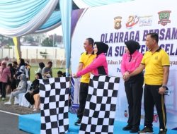 Hari Bhayangkara ke-80, Polda Sumsel Gelar Jalan Sehat dan Senam Bersama Tingkatkan Kesiapan Personel