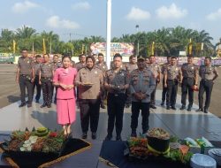 Polres Mesuji Gelar Upacara Laporan Kenaikan Pangkat Periode 1 Juli 2026 untuk 21 Personil