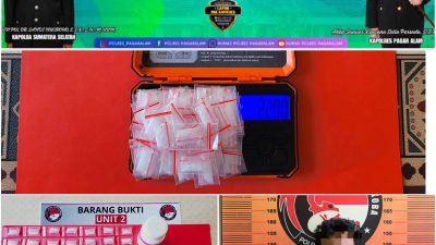Polres Pagar Alam Tegaskan Komitmen Berantas Narkoba 59 Paket Sabu Siap Edar Digagalkan