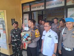 Koramil 0621-23/Parungpanjang Berikan Ucapan HUT Bhayangkara ke-80 kepada Polsek Parungpanjang dan Polsek Tenjo