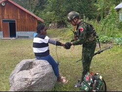 “Torang Sehat Kampung Kuat” Satgas Yonif 645/GTY Pos Kurima Melaksanakan Pelayanan kesehatan Gratis 1 x 24 Jam