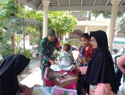 Dukung Kesehatan Masyarakat, Serka Anton Ady Dampingi Pelaksanaan Posyandu ILP Kelurahan Sananwetan