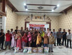 Jajaran Polres Mesuji Laksanakan “Jumat Curhat” dan Salurkan Bantuan Sembako bagi Warga Kurang Mampu di Desa Buko Poso