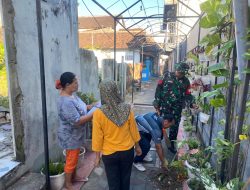 Wujudukan Lingkungan Asri, Kopka Sarifudin Bersama Warga Kepanjenkidul Gelar Kerja Bakti Bersama