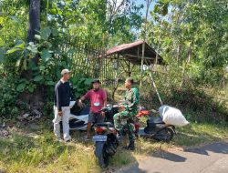 Babinsa Simo Sambangi Pencari Rumput, Bangun Kedekatan dengan Warga