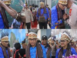 Awali Tugas di Bumi Kasuari, Kapolda PBD Dapat Sambutan Meriah di Jajaran Polda Papua Barat Daya