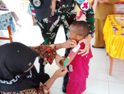 Peduli Tumbuh Kembang Generasi Papua, Satgas Swasembada Yonif 643/Wns Koops TNI Habema Gelar Posyandu Balita