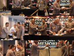Resmi Beralih Tongkat Komando, Polda PBD Gelar Laporan Satuan dan Penandatanganan Memori Sertijab