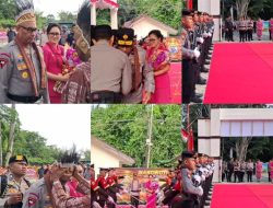 Prosesi Adat dan Pedang Pora Warnai Penyambutan Kapolda PBD Brigjen Pol. Yulius Audie Sonny Latuheru